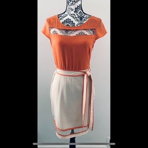 Vintage C.Luce Knee Length Dress With Belt
